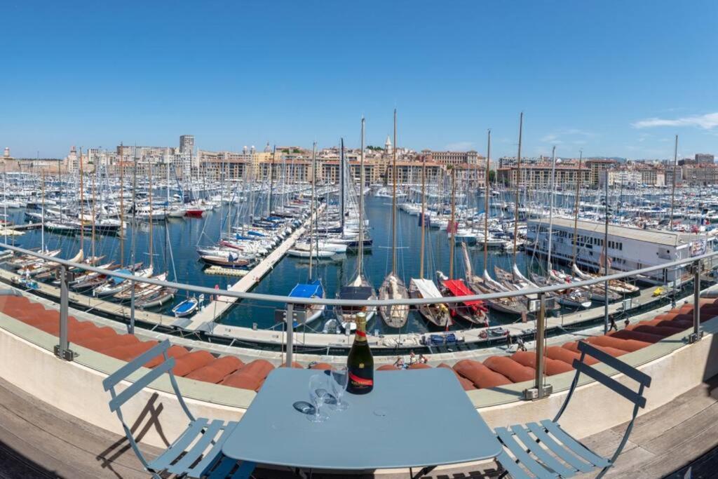 Sublime Pepite Vieux Port 2P Vue Imprenable Apartment Marseille Bagian luar foto